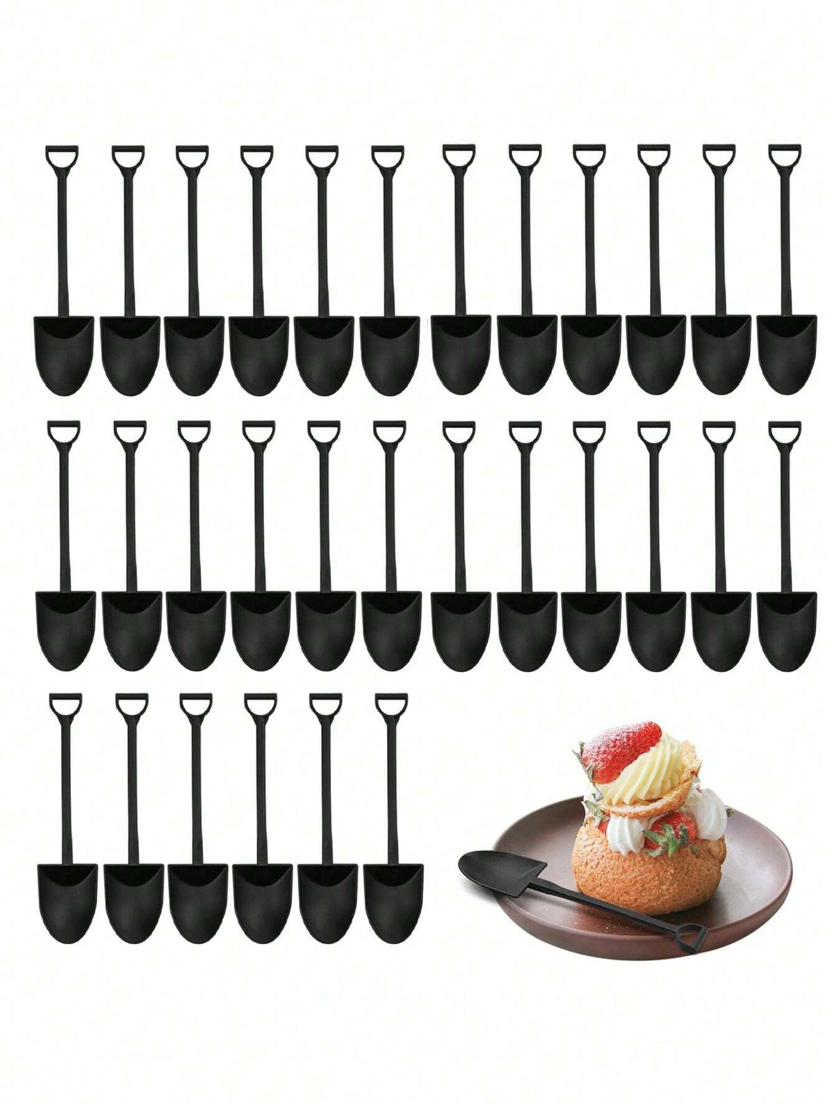 100pcs Mini Dessert Spoons