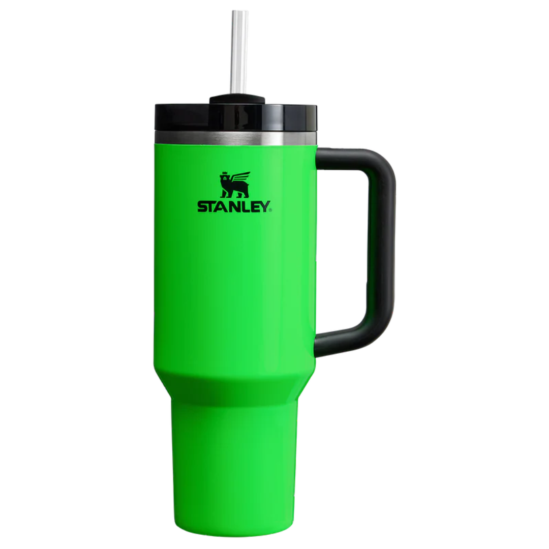 Stanley Neon Green 40 OZ Quencher Tumbler