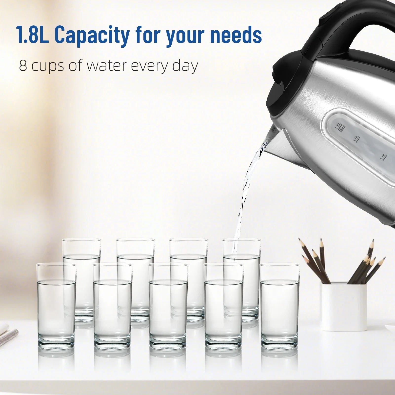 1.8L Stainless Steel Kettle