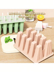 10-Piece Silicone Popsicle Molds