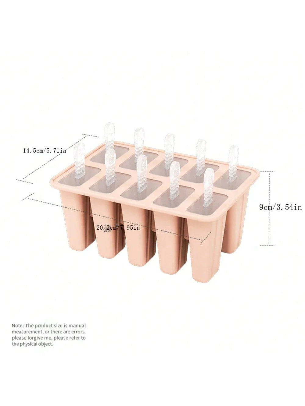 10-Piece Silicone Popsicle Molds