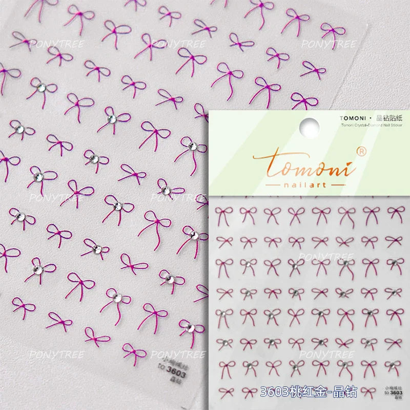 Bowknot 3D Nail Art Stickers
