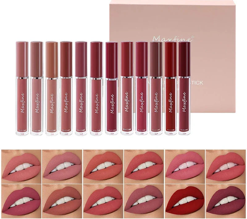 6-Color Waterproof Lip Gloss Set