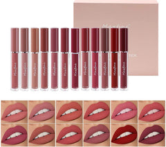 6-Color Waterproof Lip Gloss Set