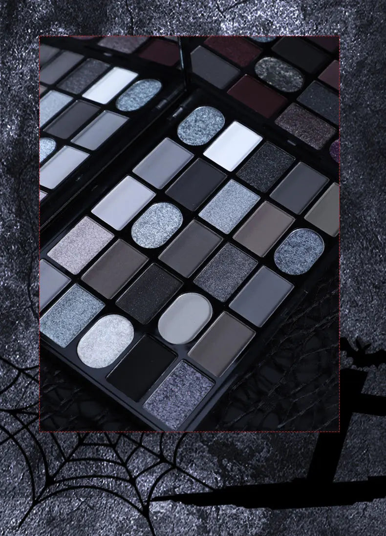 Dark Gothic Eye Shadow Palette Pearlescent Matte