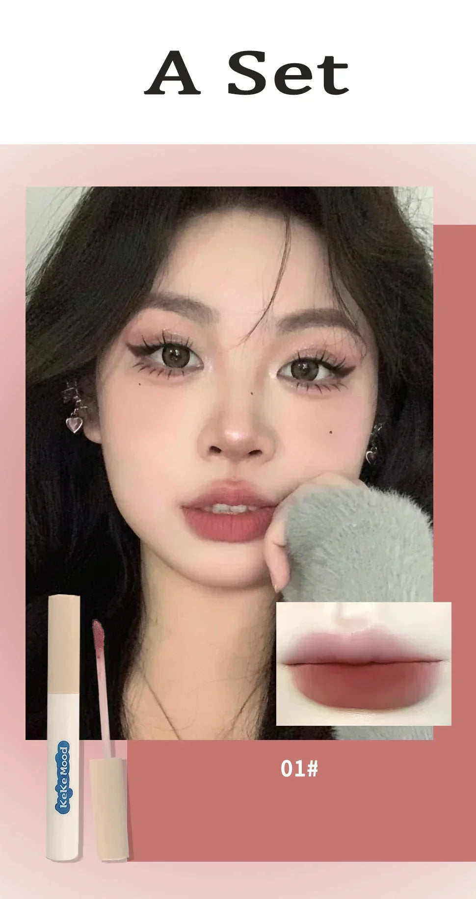 Creative Cigarette Shape Lipstick Set Waterproof Nude
