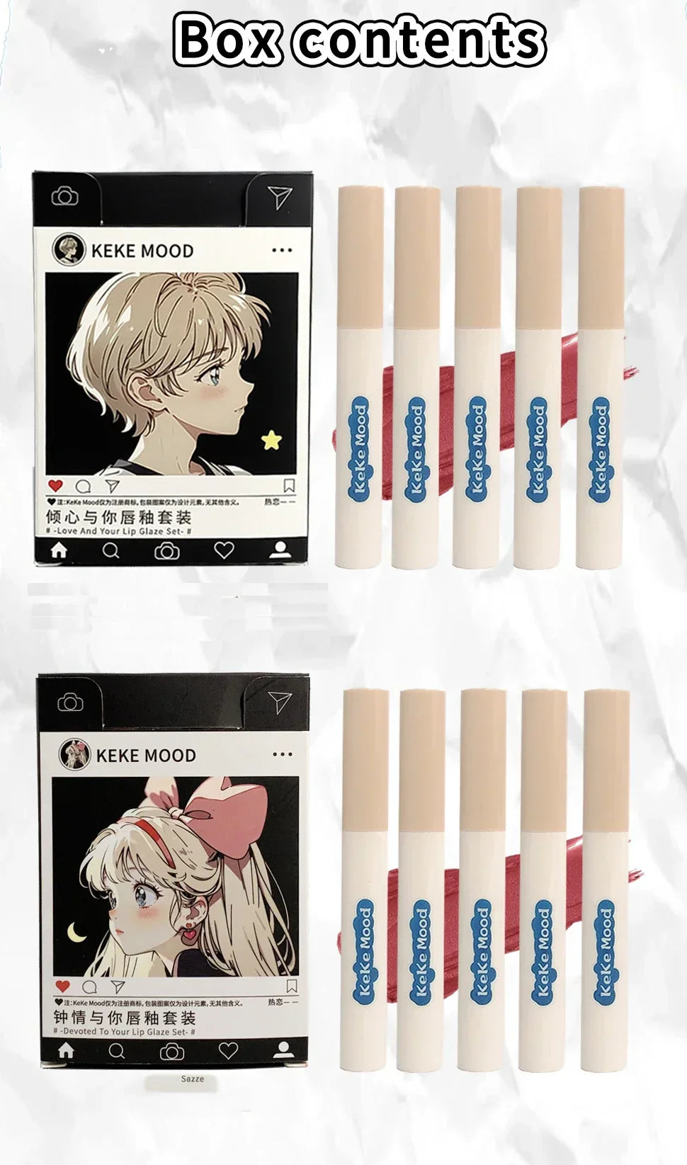 Creative Cigarette Shape Lipstick Set Waterproof Nude