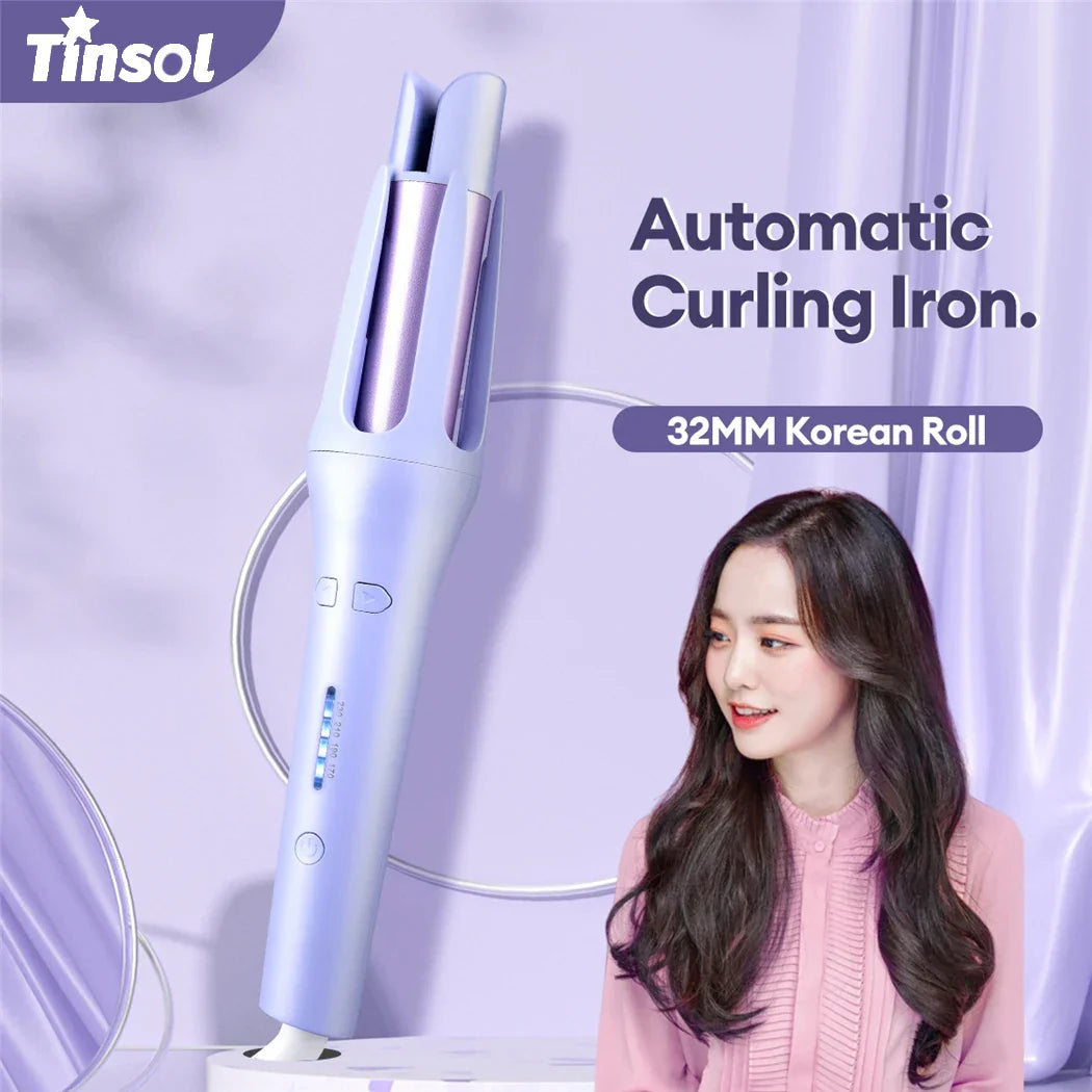 Tinsol 2-in-1 Automatic Hair Curler