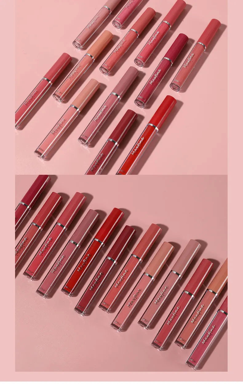 6 Color Waterproof Liquid Lip Gloss Lipstick Set
