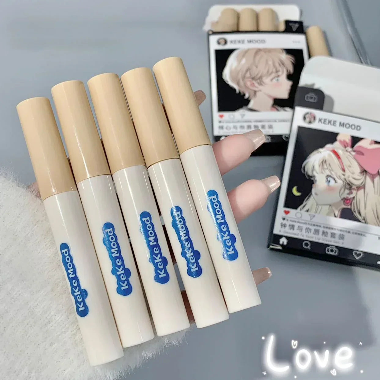 Creative Cigarette Shape Lipstick Set Waterproof Nude