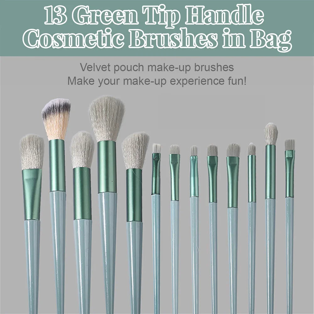 16cm13pcs professional makeup brush set complete kit