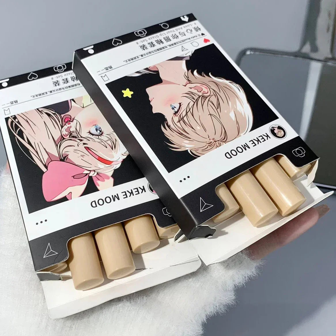 Creative Cigarette Shape Lipstick Set Waterproof Nude