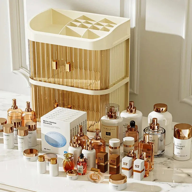 Large Capacity Cosmetic Storage Box Vanity Organizer