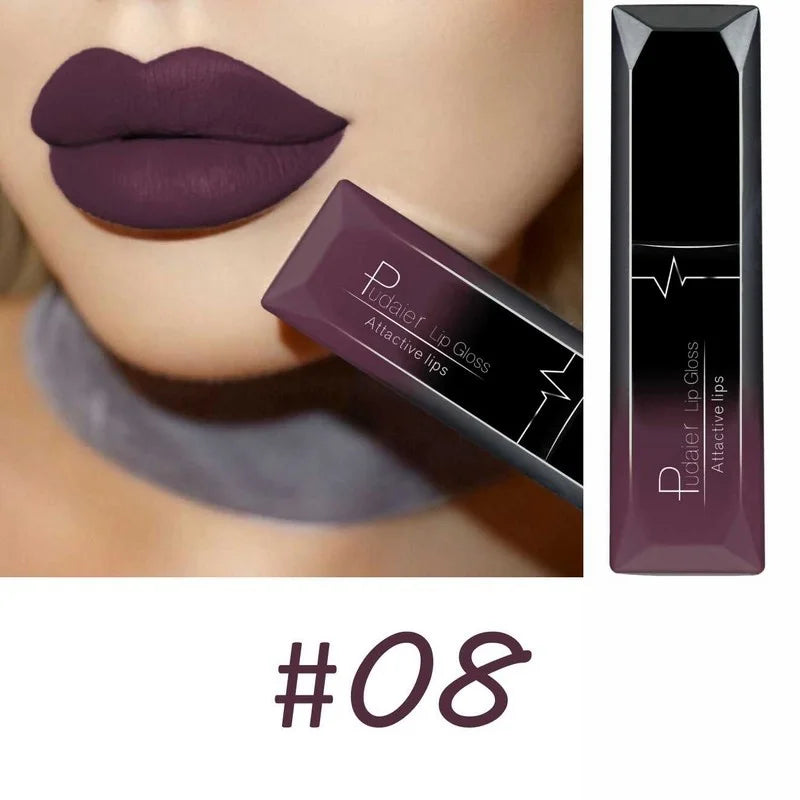 17 Color Sexy Matte Long-Lasting Lip Gloss & Liquid Lipstick Set