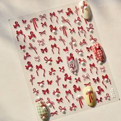 Bowknot 3D Nail Art Stickers