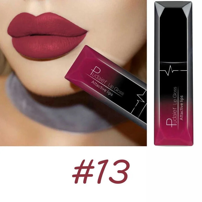 17 Color Sexy Matte Long-Lasting Lip Gloss & Liquid Lipstick Set