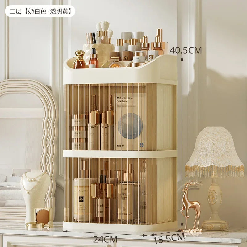Large Capacity Cosmetic Storage Box Vanity Organizer