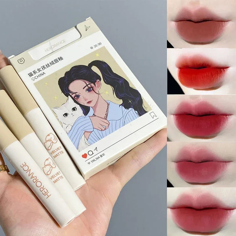 Creative Cigarette Shape Lipstick Set Waterproof Nude