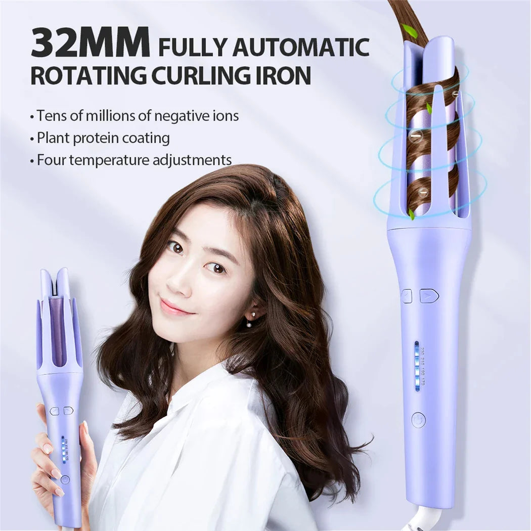 Automatic Hair Curler 32MM Auto Rotating Ceramic Roller