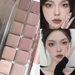  Full Matte Earth Tone Eyeshadow Palette