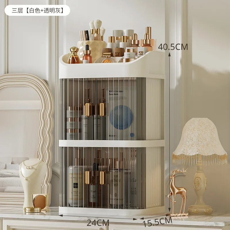 Large Capacity Cosmetic Storage Box Vanity Organizer