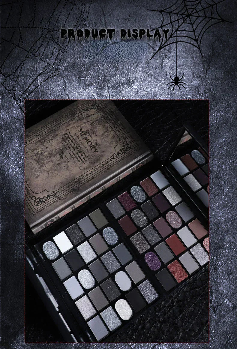 Dark Gothic Eye Shadow Palette Pearlescent Matte